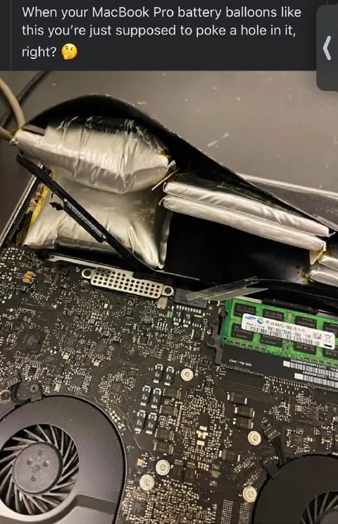 MacBook Battery Balloon