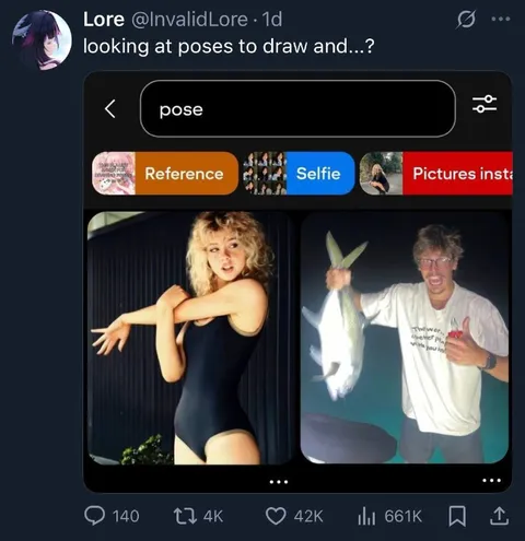 Looking at Poses to Draw