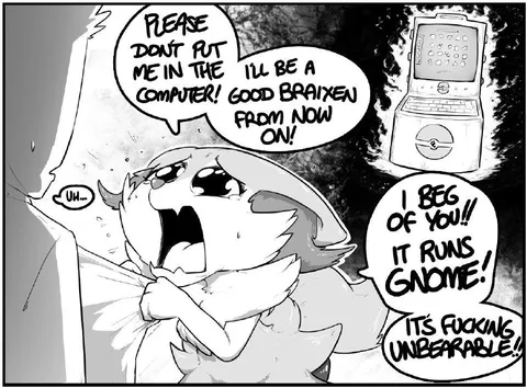 Braixen Begs the Computer