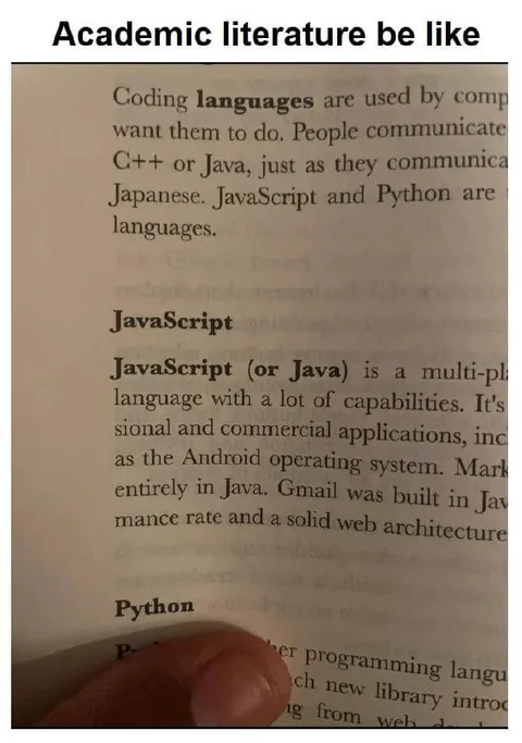 Academic Literature Be Like