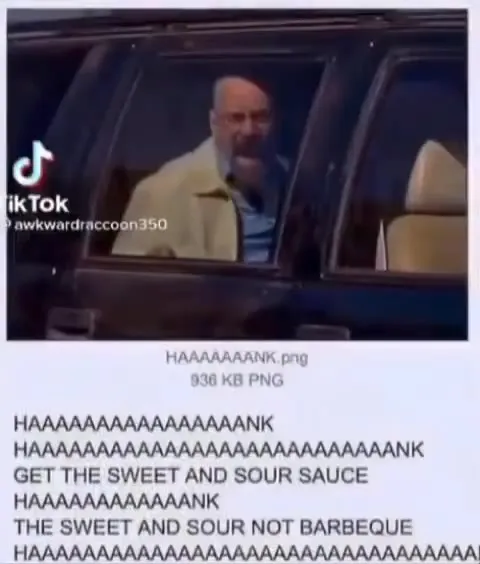 Walter White screams about sauce