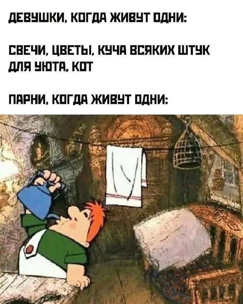 Девушки и парни живут одни