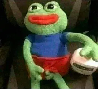 Лягушка с красными губами