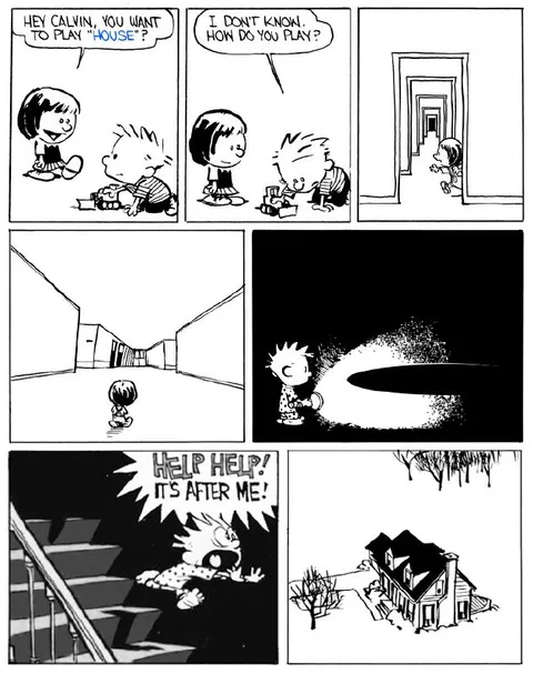 Calvin Plays House