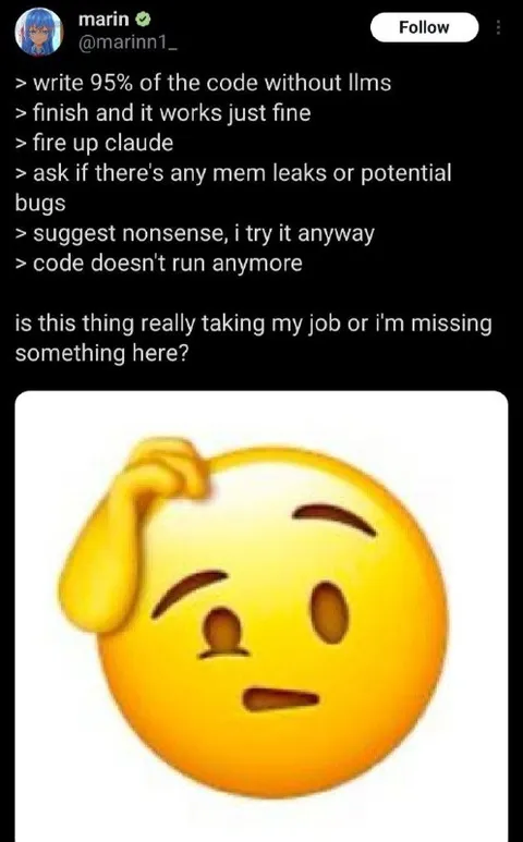 AI Coding Job Replacement Doubts
