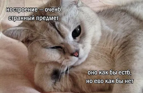 Настроение — очень странный предмет