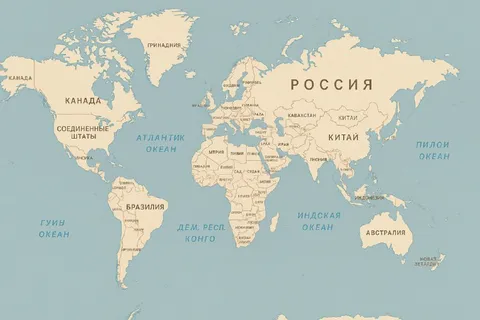 Карта мира с ошибками