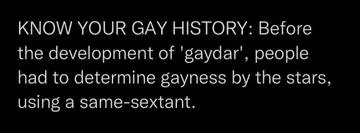 Same-Sextant Gaydar History