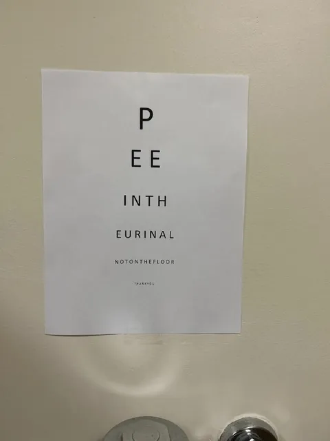 Pee in the Urinal