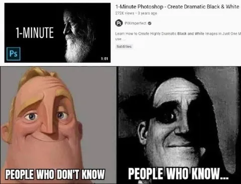 People Who Know Dramatic Black and White