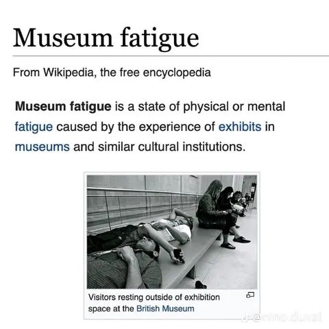Museum Fatigue Wikipedia Parody