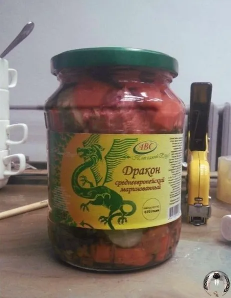 Маринованный дракон в банке