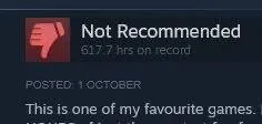 Not Recommended Favourite Game Review