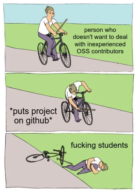 OSS Contributor Bike Crash
