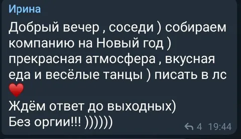 Соседи собираются на Новый год