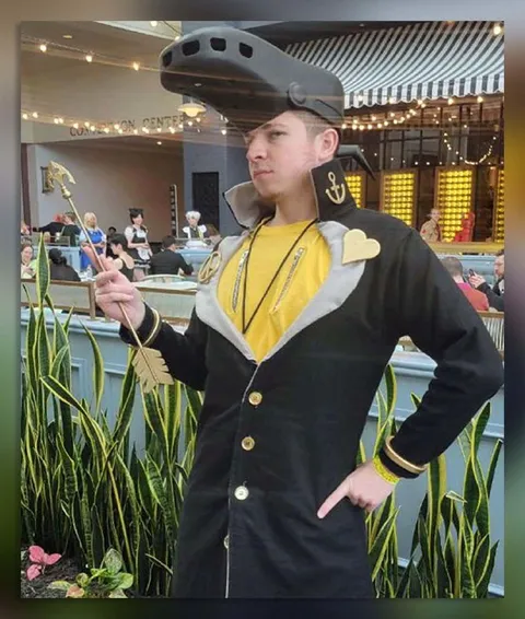 Overconfident Costume Pose