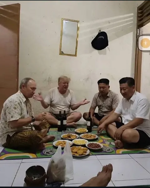 Путин, Трамп, Ким и Си за ужином