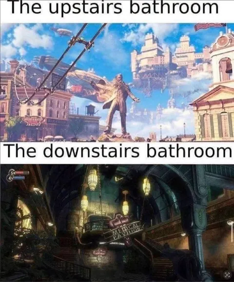 Upstairs Bathroom vs Downstairs Bathroom