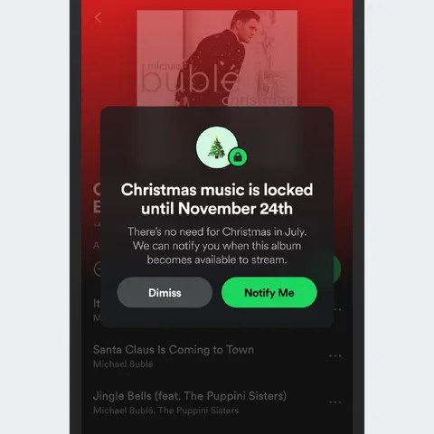 Christmas Music Locked Until November