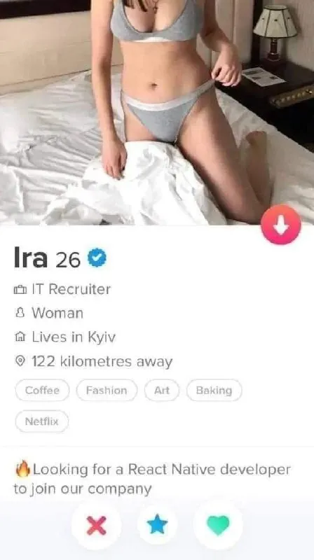 Recruiter Dating Profile