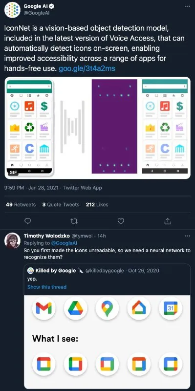 When Icons Become Unreadable