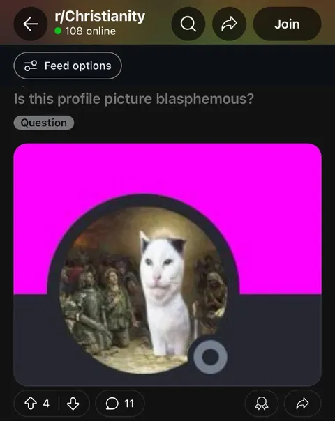 Blasphemous Cat Profile Picture
