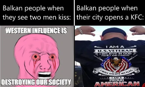 Balkan People See Two Men Kiss