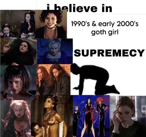 1990s and Early 2000s Goth Girl Supremacy