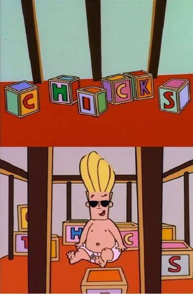 Johnny Bravo Spells Chicks