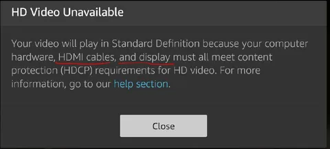 HD Video Unavailable