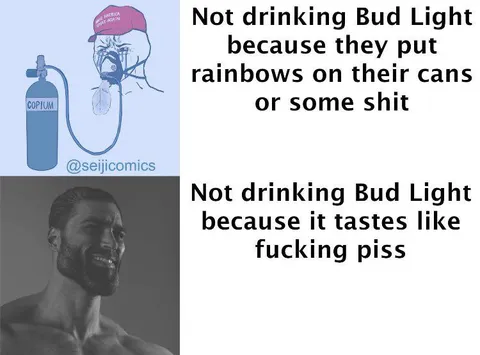 Bud Light Virgin vs Chad