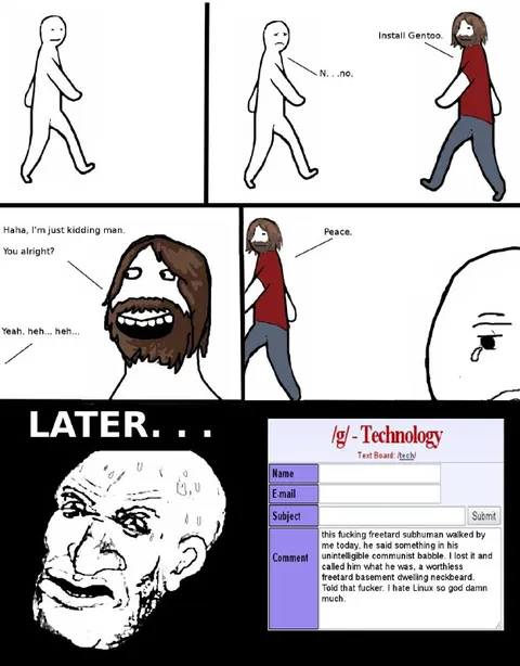 Install Gentoo Later Rage Comic