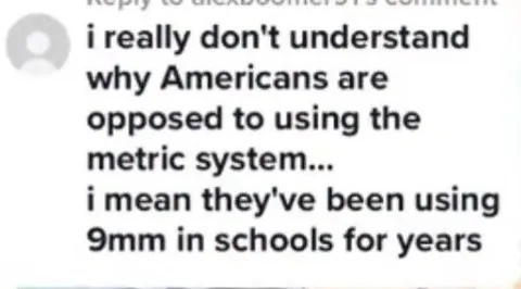 Metric System 9mm Joke