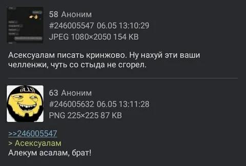 Асексулалам и ответ брата