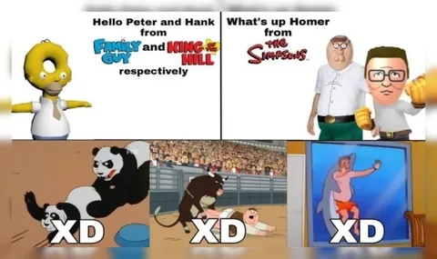 Hello Peter and Hank meme
