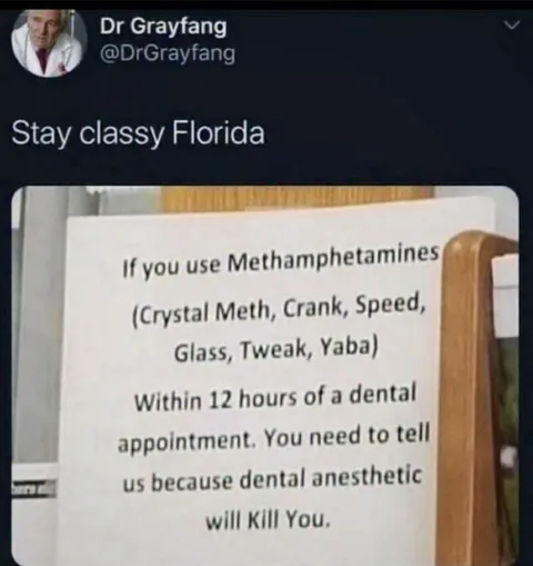 Meth Before the Dentist