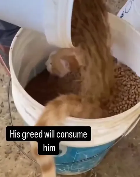 Greed Buries the Kitten