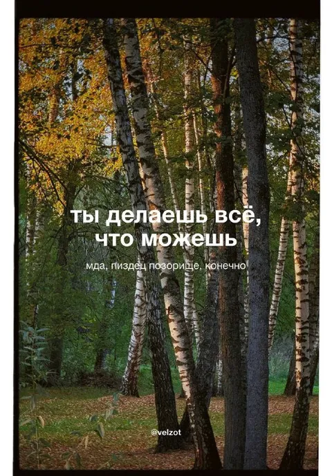 Ты делаешь всё, что можешь