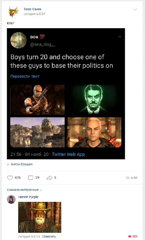 Boys Choose Their Politics