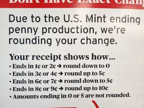 Penny Rounding Change Rules
