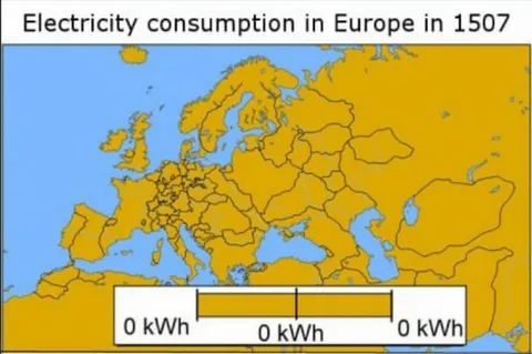 Europe Electricity Consumption in 1507