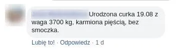 Urodzona curka bez smoczka