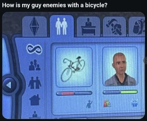 Bicycle Enemy Confusion