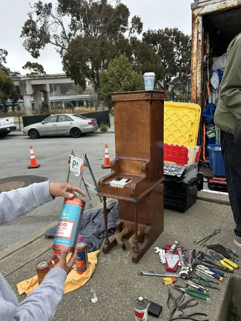 Piano Repair on the Street