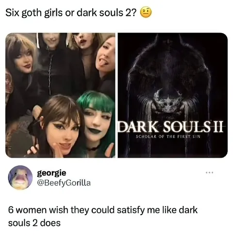Six Goth Girls or Dark Souls II