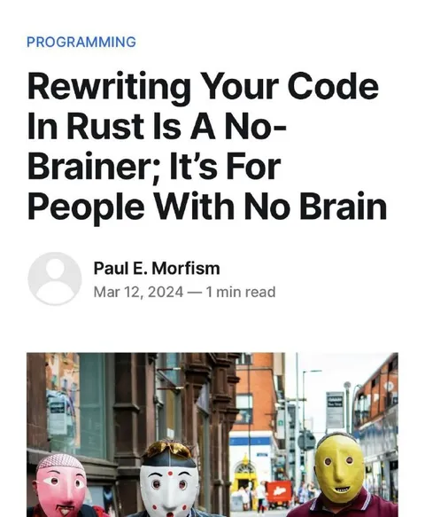 Rewriting Your Code in Rust