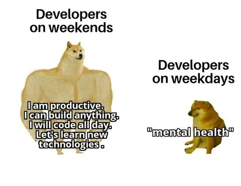 Developers on Weekdays and Weekends