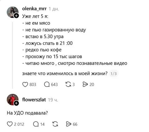 Здоровый образ жизни и УДО