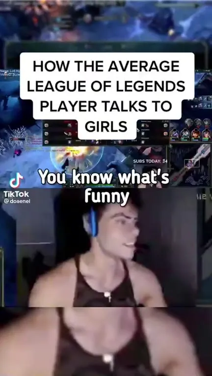 Average League Player Talks to Girls