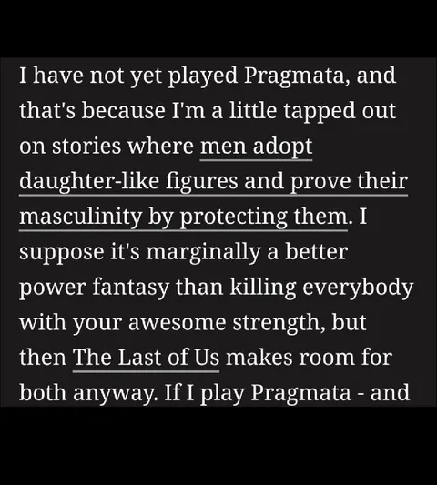 Pragmata and Protective Masculinity